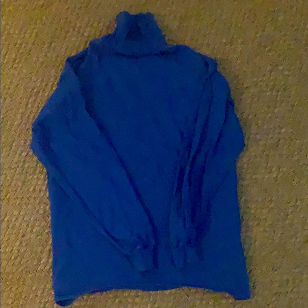 Blue long  sleeve turtle neck
